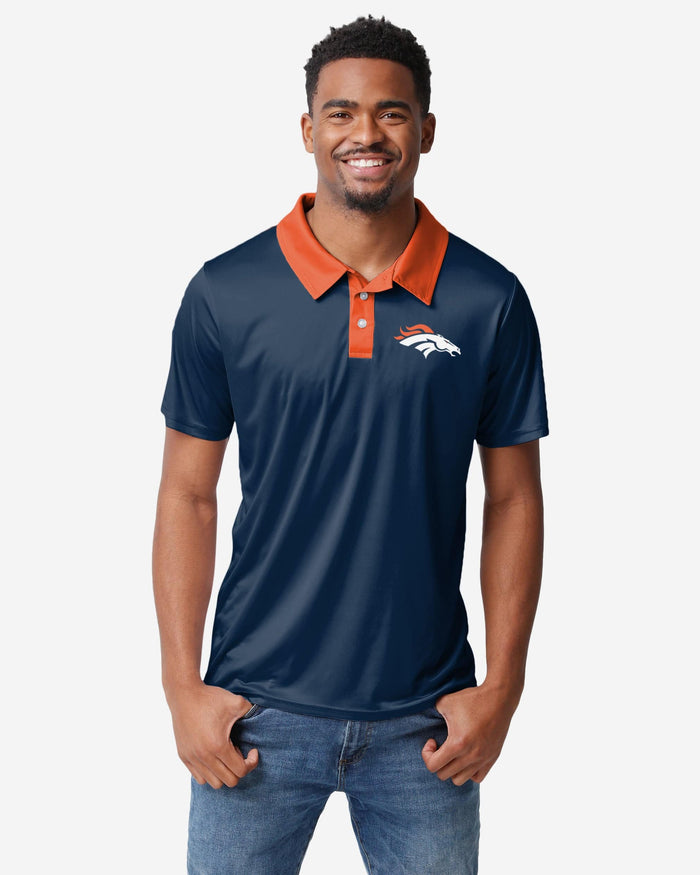 Denver Broncos Workday Warrior Polyester Polo FOCO S - FOCO.com