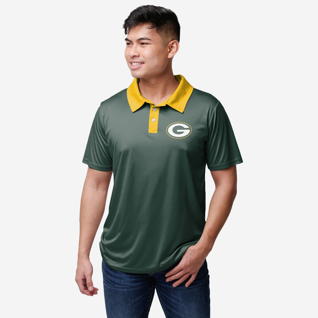 Green Bay Packers Workday Warrior Polyester Polo FOCO S - FOCO.com
