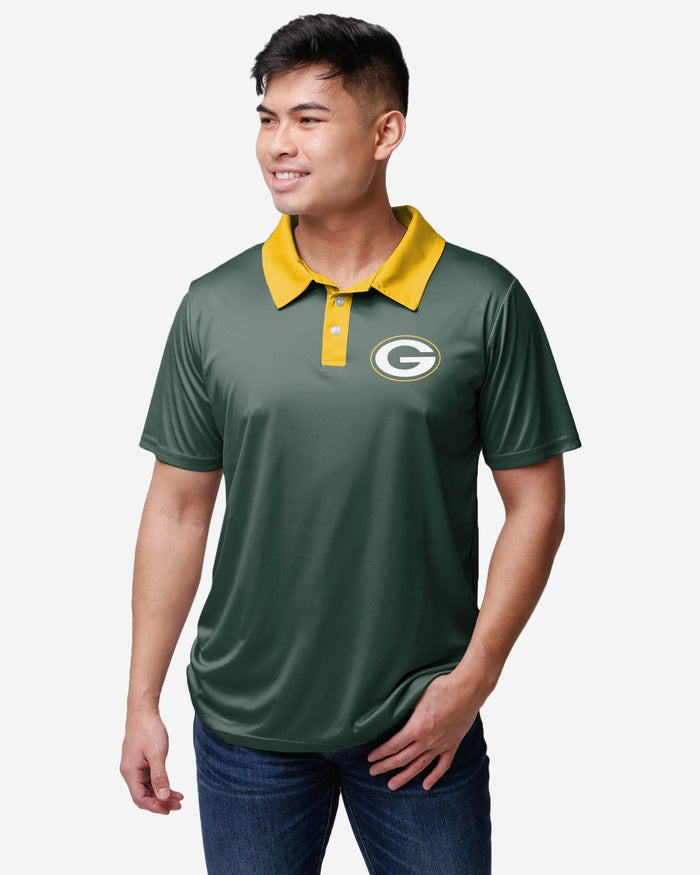 Green Bay Packers Workday Warrior Polyester Polo FOCO S - FOCO.com