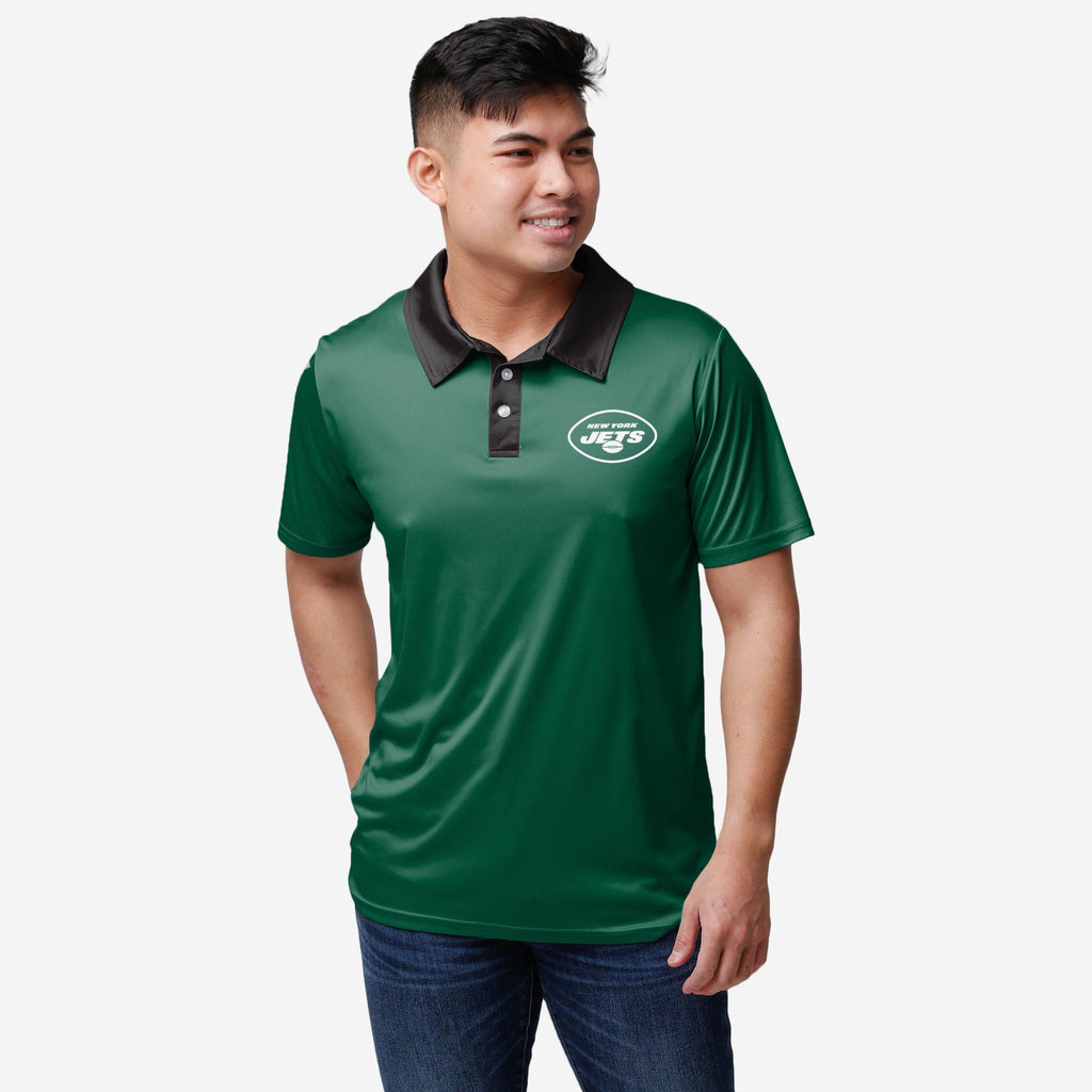 New York Jets Workday Warrior Polyester Polo FOCO S - FOCO.com