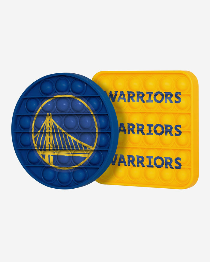 Golden State Warriors 2 Pack Ball & Square Push-Itz Fidget FOCO - FOCO.com