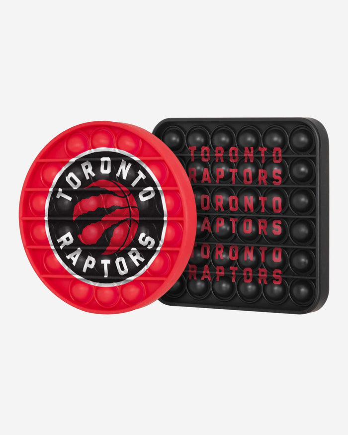 Toronto Raptors 2 Pack Ball & Square Push-Itz Fidget FOCO - FOCO.com
