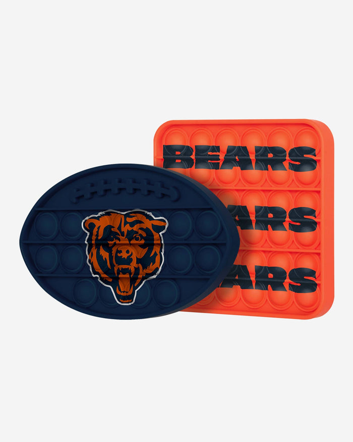 Chicago Bears 2 Pack Ball & Square Push-Itz Fidget FOCO - FOCO.com