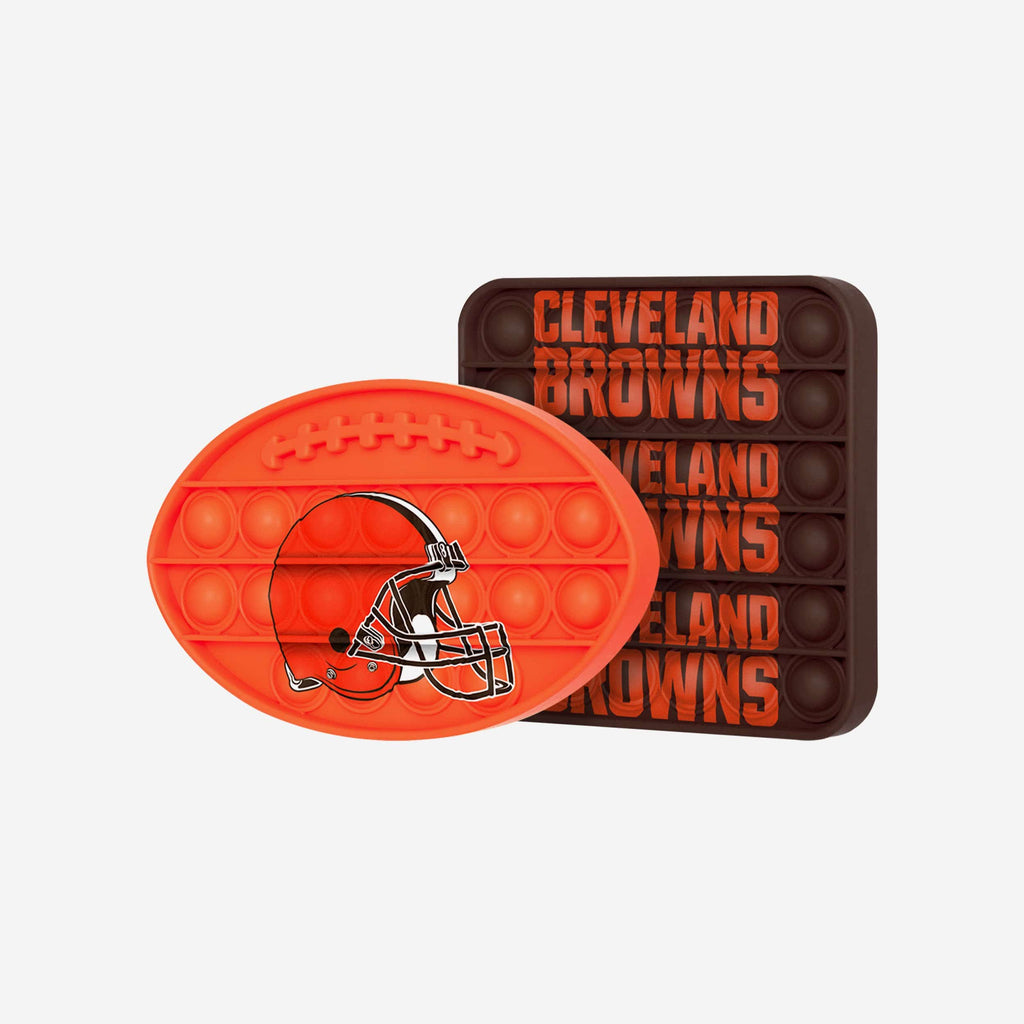 Cleveland Browns 2 Pack Ball & Square Push-Itz Fidget FOCO - FOCO.com