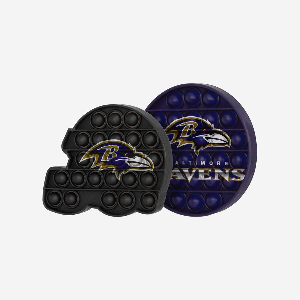 Baltimore Ravens 2 Pack Helmet & Circle Push-Itz Fidget FOCO - FOCO.com