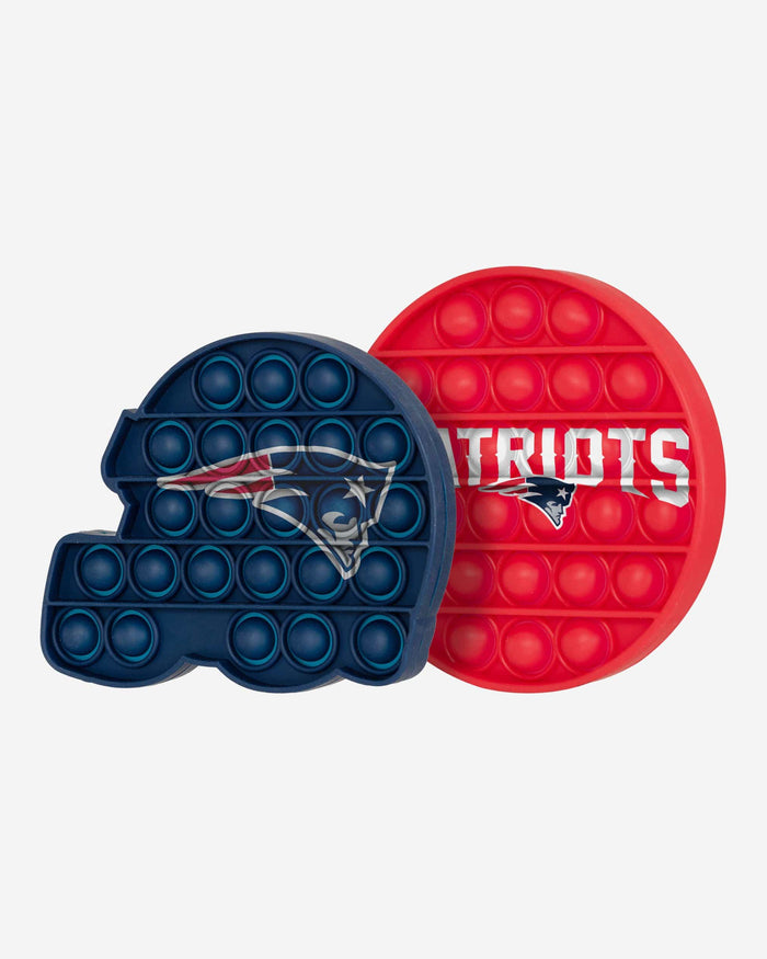 New England Patriots 2 Pack Helmet & Circle Push-Itz Fidget FOCO - FOCO.com