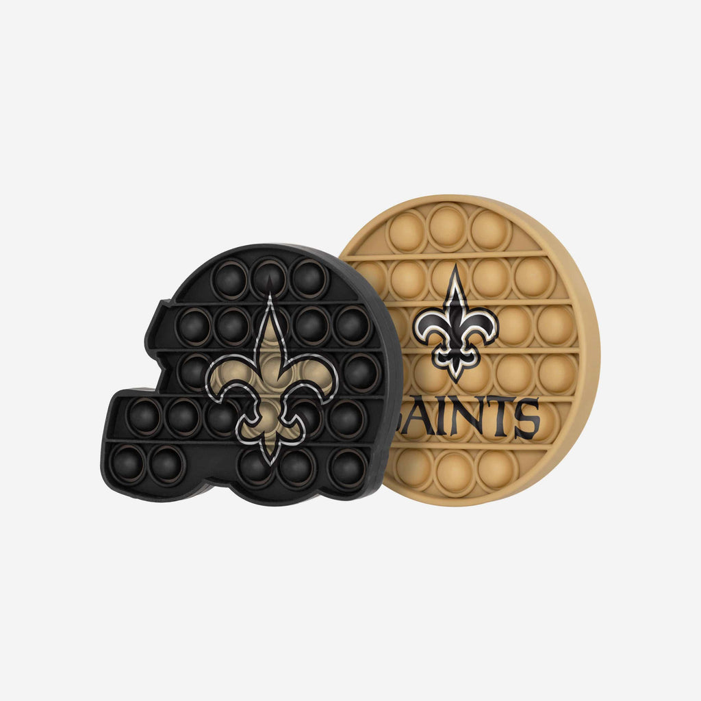 New Orleans Saints 2 Pack Helmet & Circle Push-Itz Fidget FOCO - FOCO.com