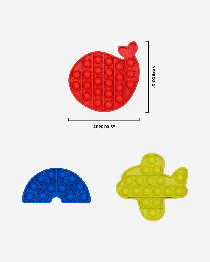 Ocean Life 3 Pack Push-Itz Fidget FOCO - FOCO.com