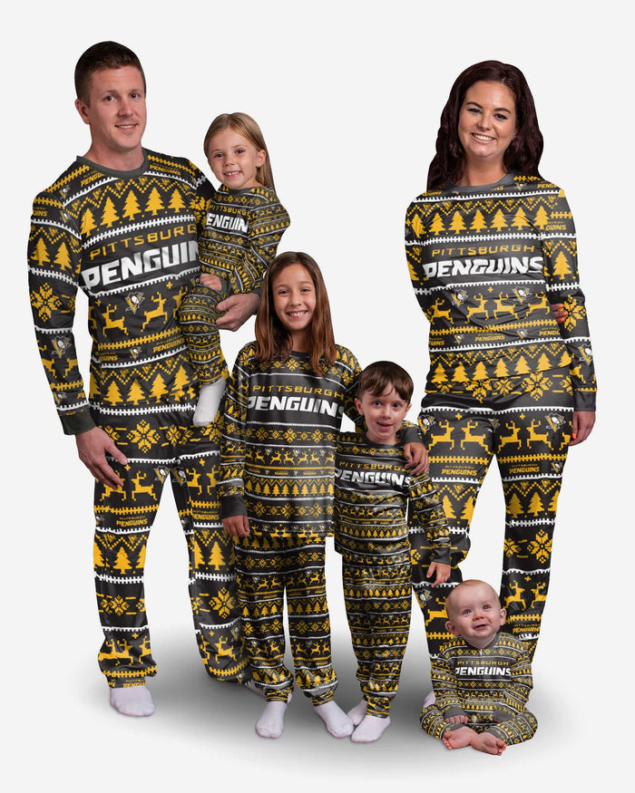 Pittsburgh Penguins Womens Family Holiday Pajamas FOCO - FOCO.com
