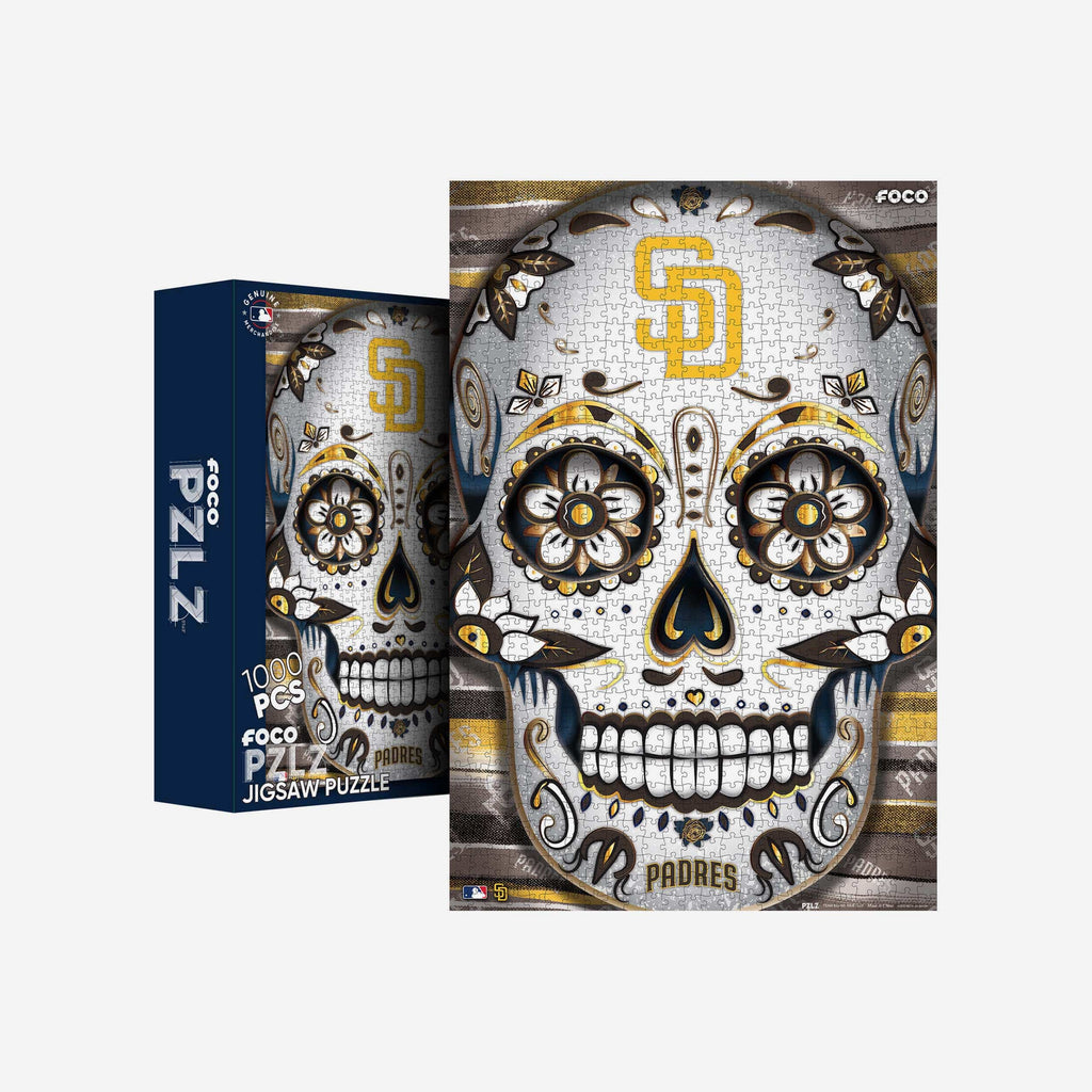 San Diego Padres Sugar Skull 1000 Piece Jigsaw Puzzle PZLZ FOCO - FOCO.com