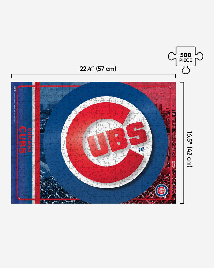 Chicago Cubs Big Logo 500 Piece Jigsaw Puzzle PZLZ FOCO - FOCO.com