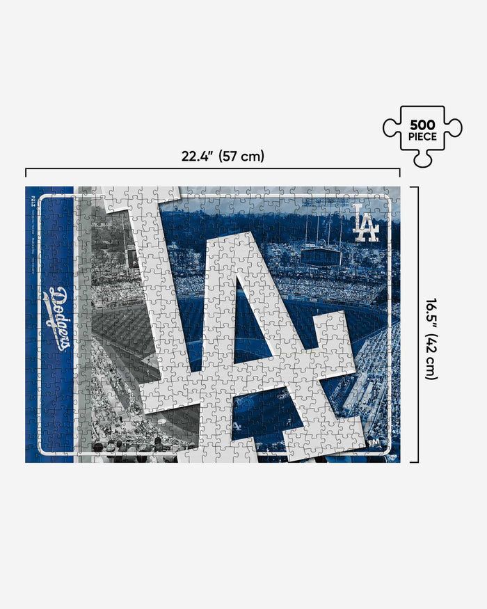 Los Angeles Dodgers Big Logo 500 Piece Jigsaw Puzzle PZLZ FOCO - FOCO.com