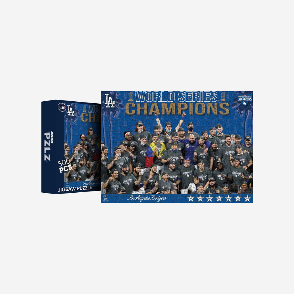 Los Angeles Dodgers 2020 World Series Champions Team Celebration 500 Piece Jigsaw PZLZ FOCO - FOCO.com