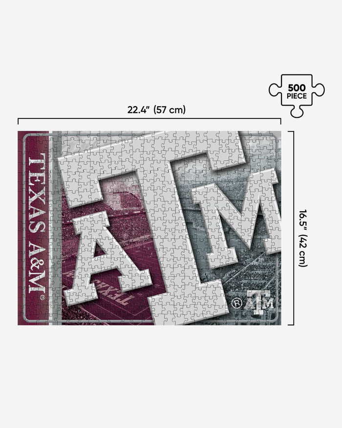 Texas A&M Aggies Big Logo 500 Piece Jigsaw Puzzle PZLZ FOCO - FOCO.com