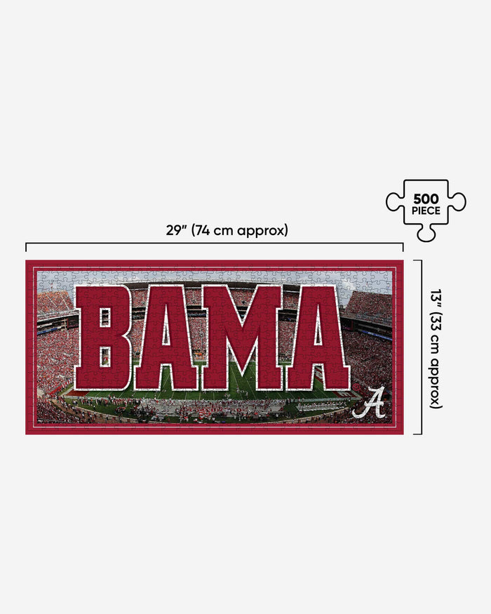 Alabama Crimson Tide Bryant-Denny Stadium 500 Piece Stadiumscape Jigsaw Puzzle PZLZ FOCO - FOCO.com