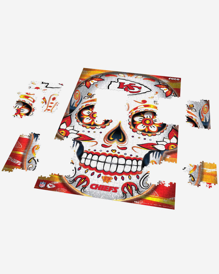 Kansas City Chiefs Sugar Skull 1000 Piece Jigsaw Puzzle PZLZ FOCO - FOCO.com