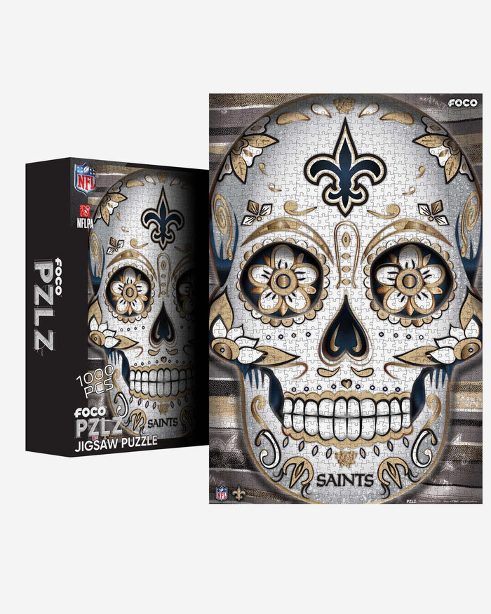 FOCO New Orleans Saints NFL Puzzle 3D BRXLZ Replica de casque, taille unique FOCO New Orleans Saints NFL Puzzle 3D BRXLZ Replica de casque, taille unique