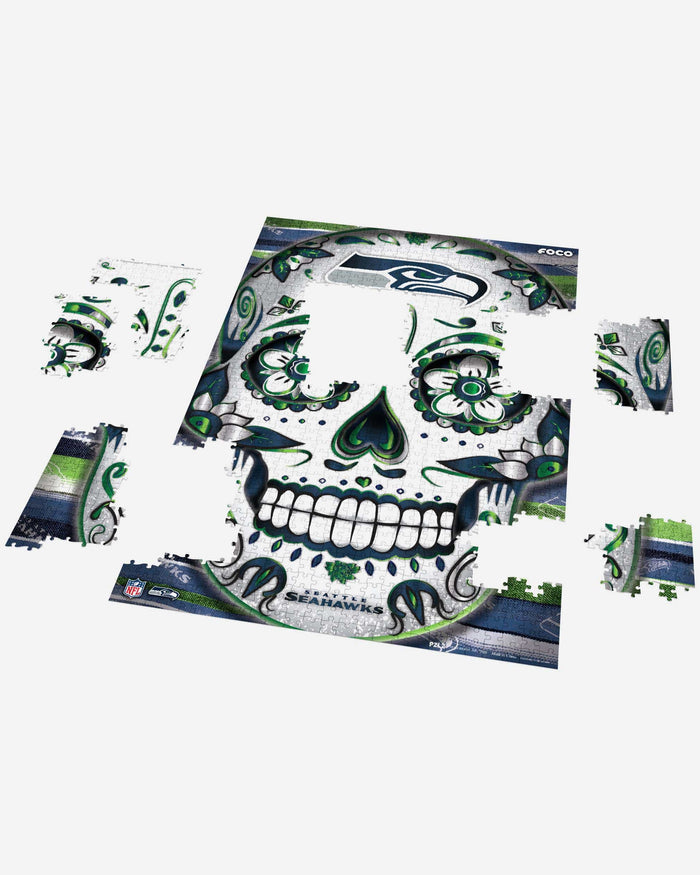 Seattle Seahawks Sugar Skull 1000 Piece Jigsaw Puzzle PZLZ FOCO - FOCO.com