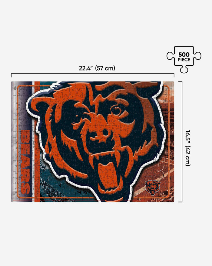 Chicago Bears Big Logo 500 Piece Jigsaw Puzzle PZLZ FOCO - FOCO.com