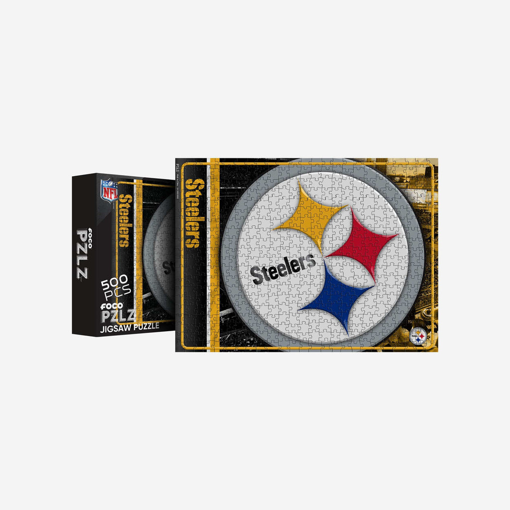 Pittsburgh Steelers Big Logo 500 Piece Jigsaw Puzzle PZLZ FOCO - FOCO.com