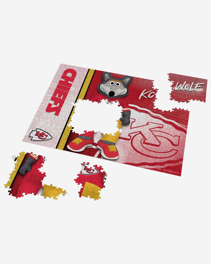 KC Wolf Kansas City Chiefs Mascot 500 Piece Jigsaw Puzzle PZLZ FOCO - FOCO.com