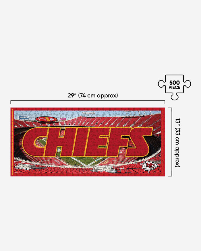 Kansas City Chiefs Arrowhead Stadium 500 Piece Stadiumscape Jigsaw Puzzle PZLZ FOCO - FOCO.com