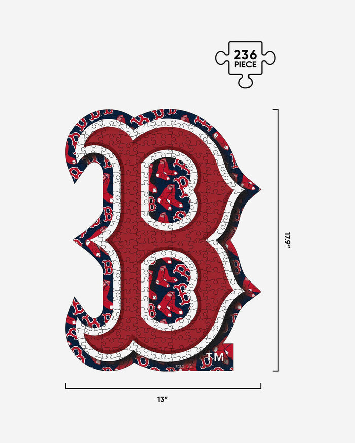 Boston Red Sox Logo Wood Jigsaw Puzzle PZLZ FOCO - FOCO.com
