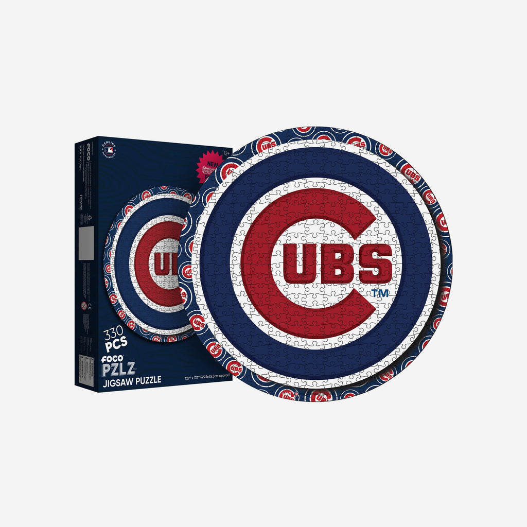 Chicago Cubs Logo Wood Jigsaw Puzzle PZLZ FOCO - FOCO.com