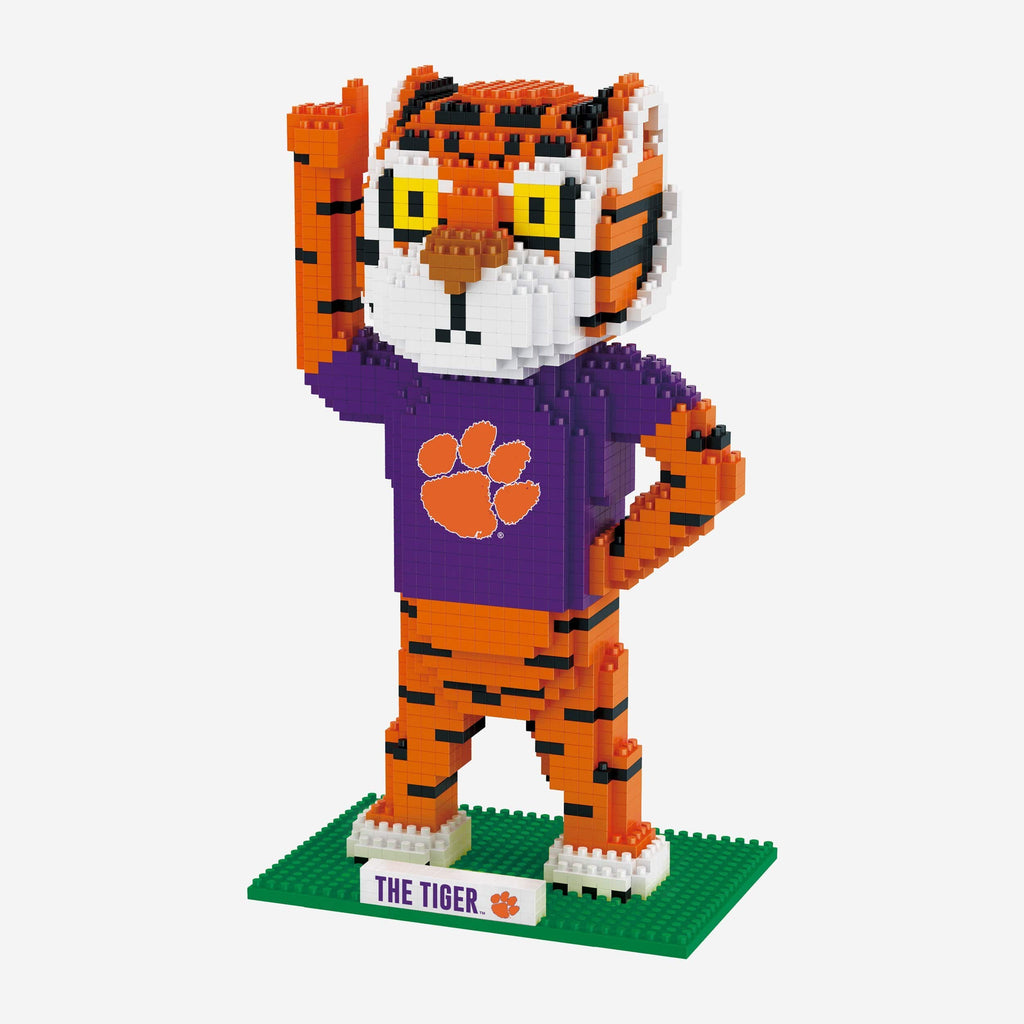 The Tiger Clemson Tigers Thematic BRXLZ Mascot FOCO - FOCO.com