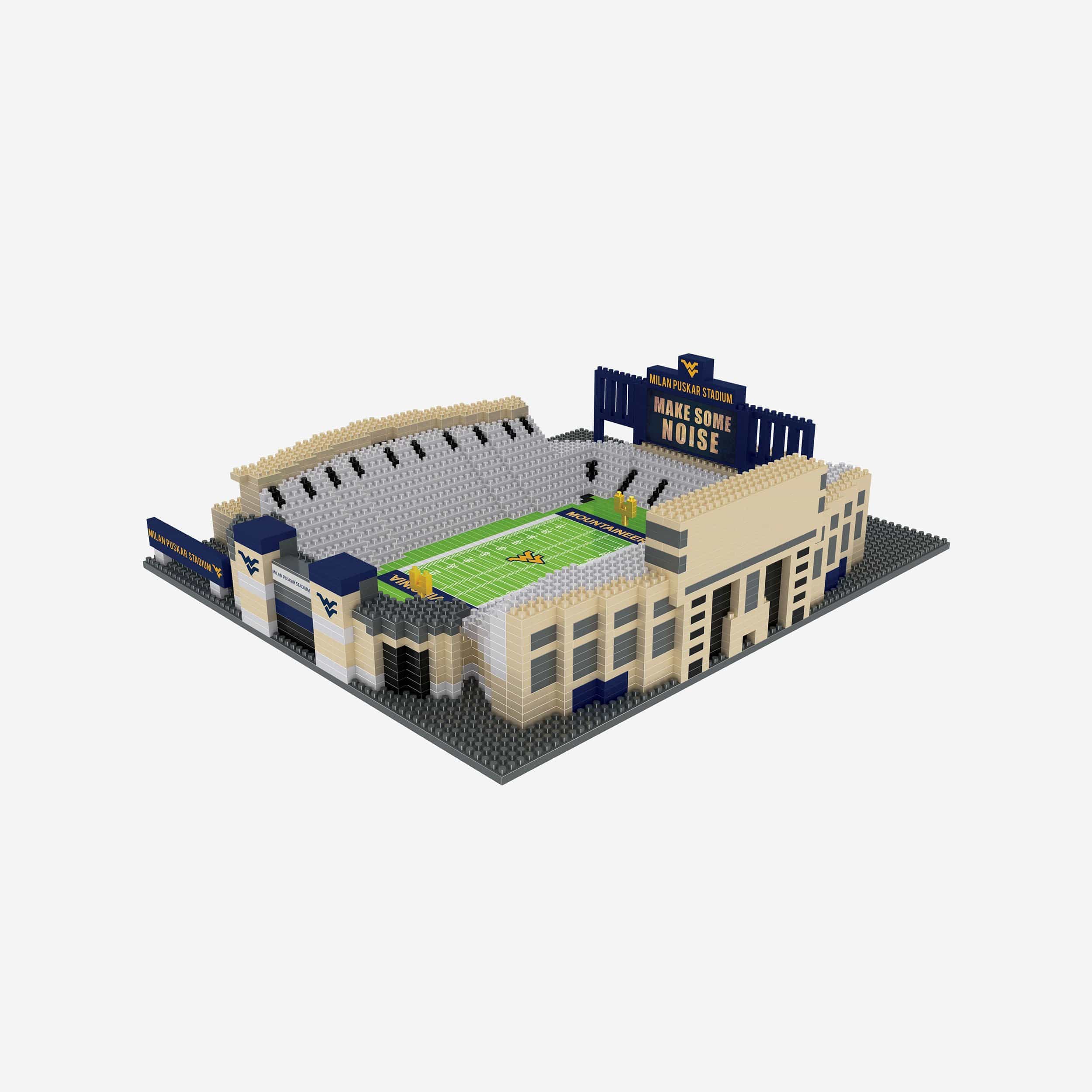 West Virginia Mountaineers Field at Milan Puskar BRXLZ Stadium FOCO