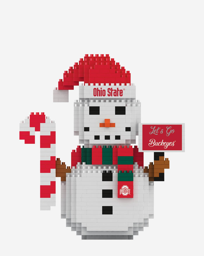 Ohio State Buckeyes BRXLZ Snowman FOCO - FOCO.com