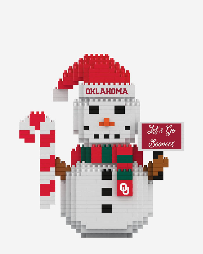 Oklahoma Sooners BRXLZ Snowman FOCO - FOCO.com