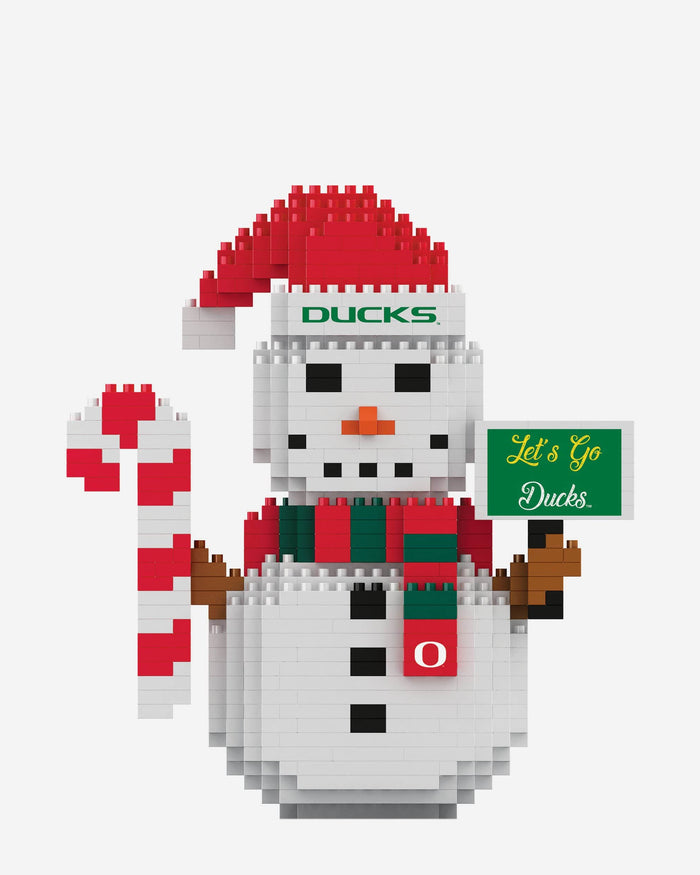 Oregon Ducks BRXLZ Snowman FOCO - FOCO.com