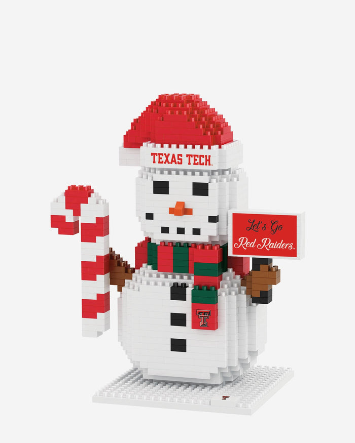 Texas Tech Red Raiders BRXLZ Snowman FOCO - FOCO.com