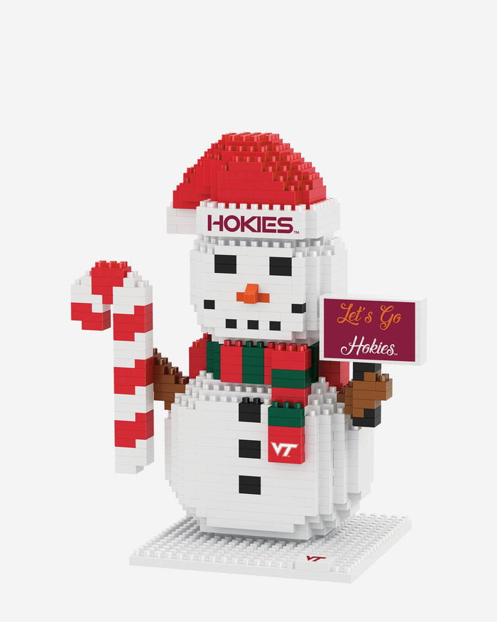 Virginia Tech Hokies BRXLZ Snowman FOCO - FOCO.com