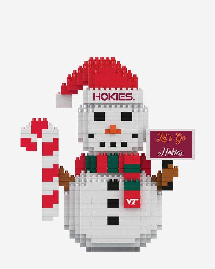 Virginia Tech Hokies BRXLZ Snowman FOCO - FOCO.com