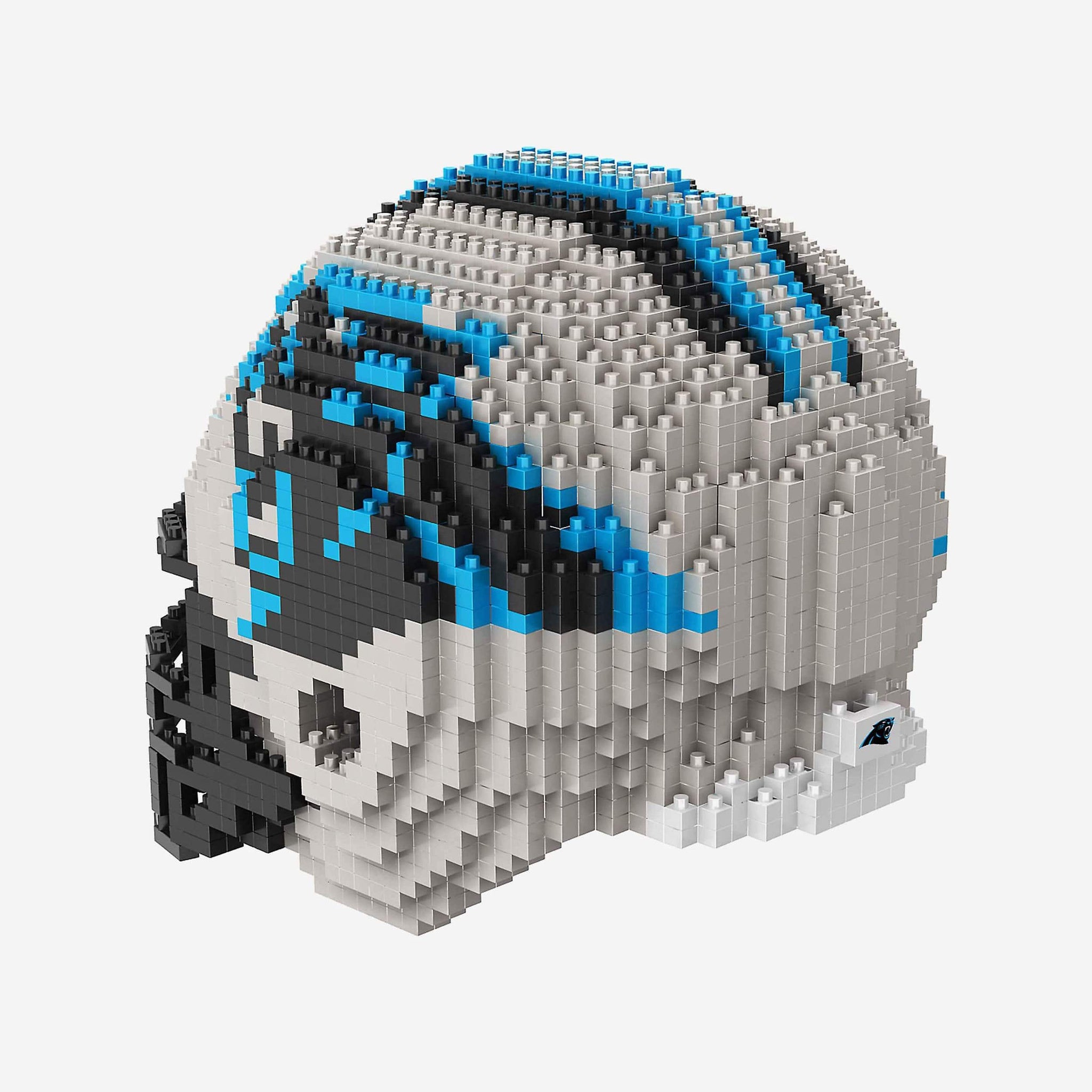 carolina panthers plush football helmet Carolina Panthers BRXLZ Mini Helmet FOCO