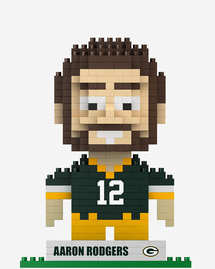 Aaron Rodgers Green Bay Packers BRXLZ Mini Player FOCO - FOCO.com
