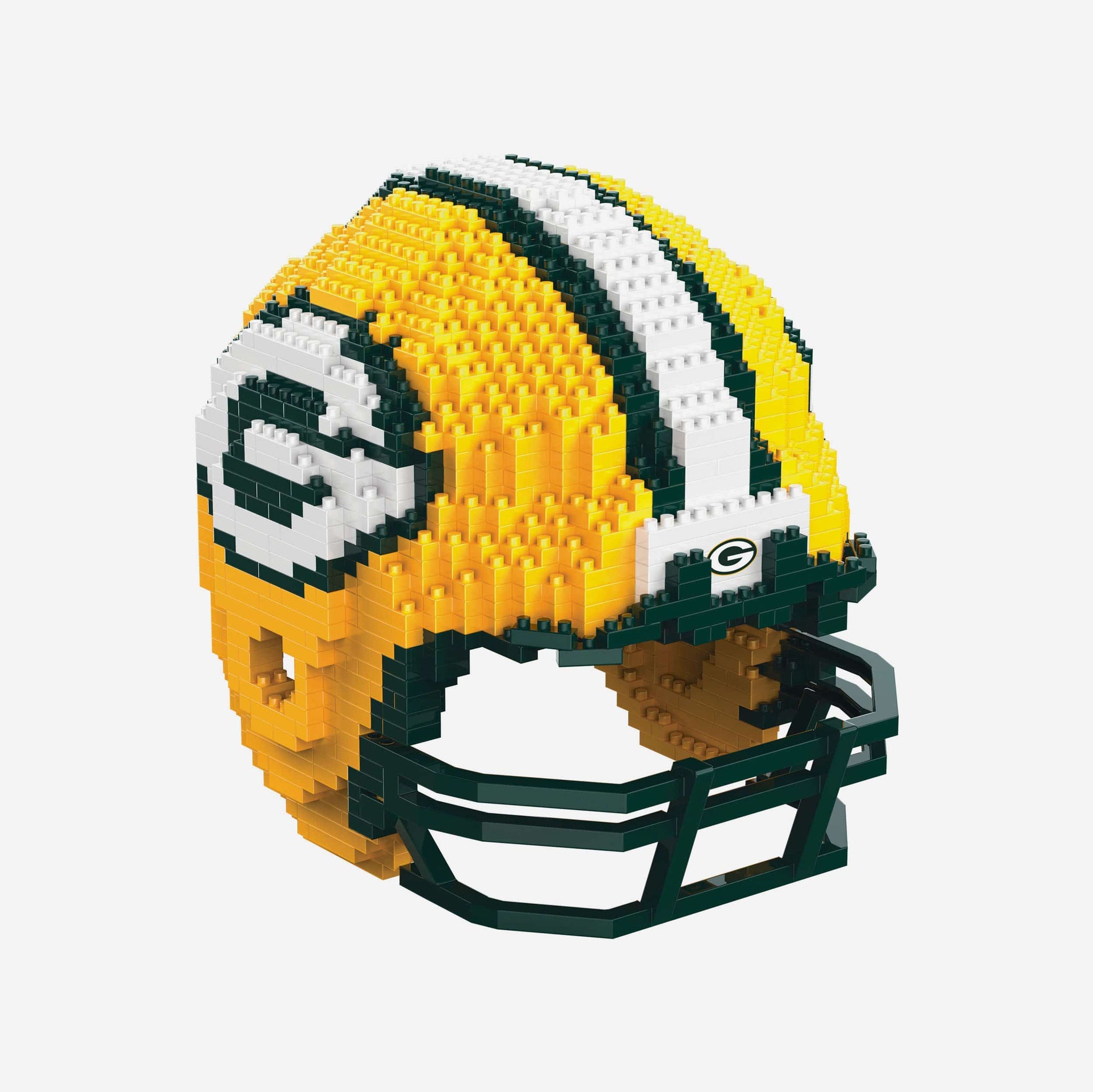 foco brxlz football helmet piece placement Green Bay Packers Replica BRXLZ Mini Helmet FOCO