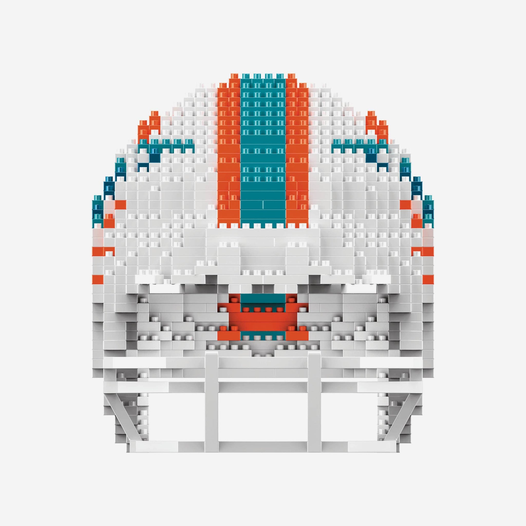 dolphin lego football helmet Miami Dolphins Replica BRXLZ Mini Helmet FOCO