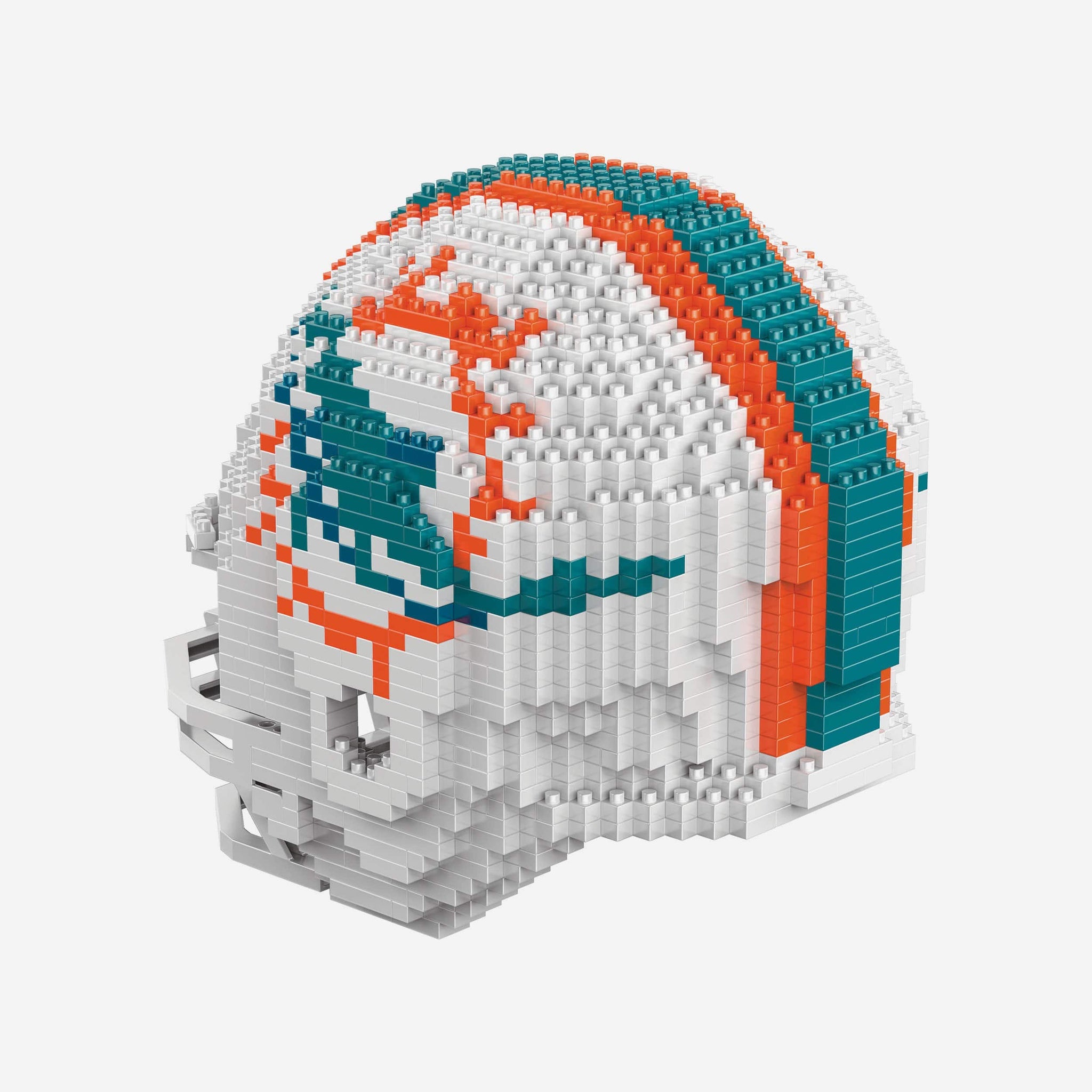 dolphin lego football helmet Miami Dolphins Replica BRXLZ Mini Helmet FOCO