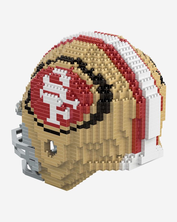 3d football helmet raiders 49ers niners San Francisco 49ers Replica BRXLZ Mini Helmet FOCO