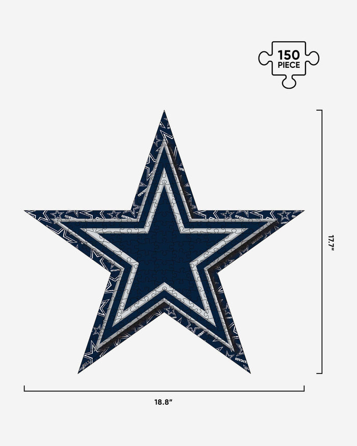 Dallas Cowboys Logo Wood Jigsaw Puzzle PZLZ FOCO - FOCO.com