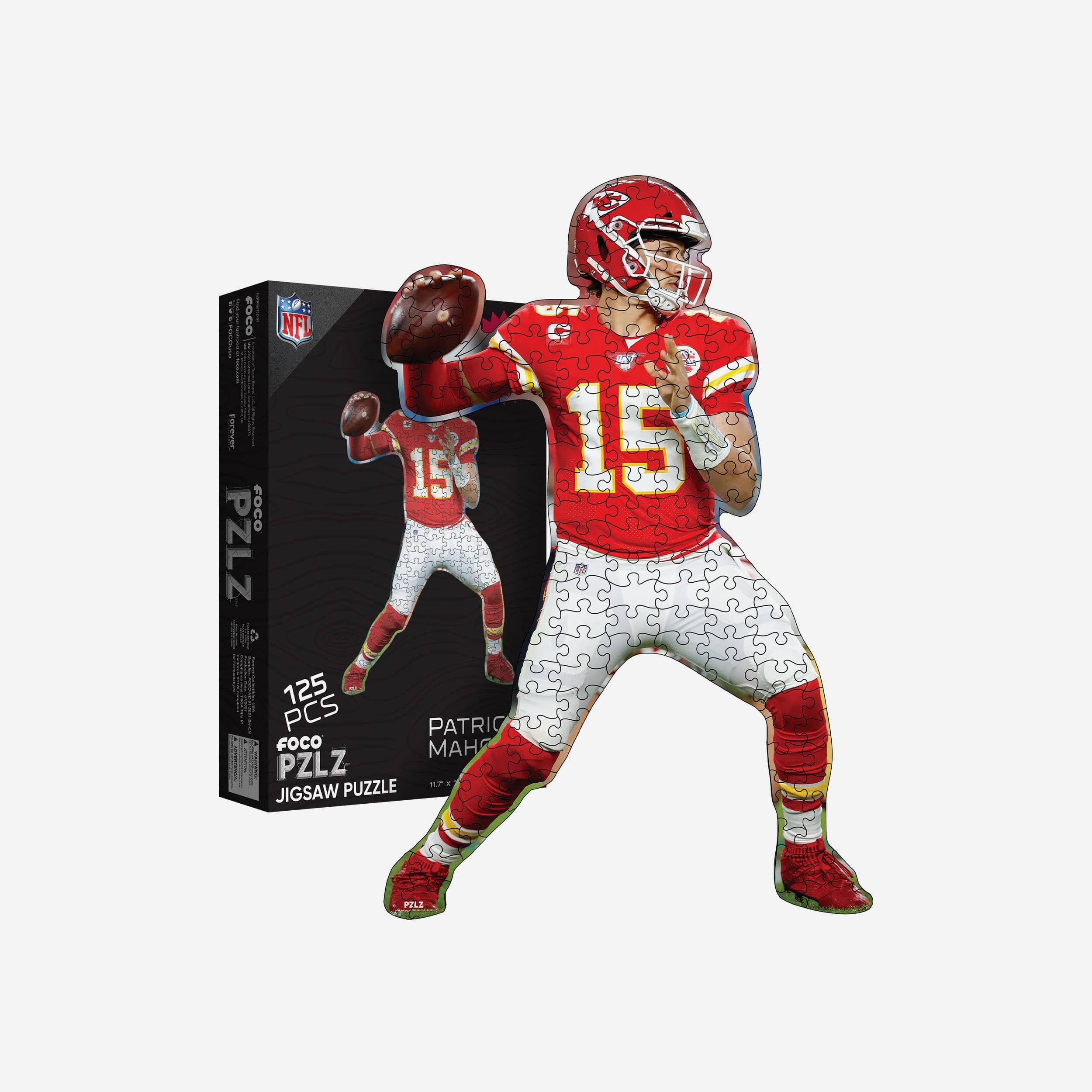 Patrick Mahomes Kansas City Chiefs Wood Jigsaw Puzzle PZLZ FOCO