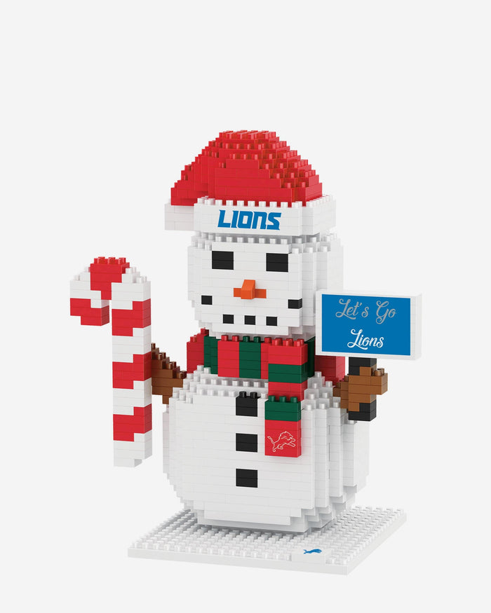 Detroit Lions BRXLZ Snowman FOCO - FOCO.com