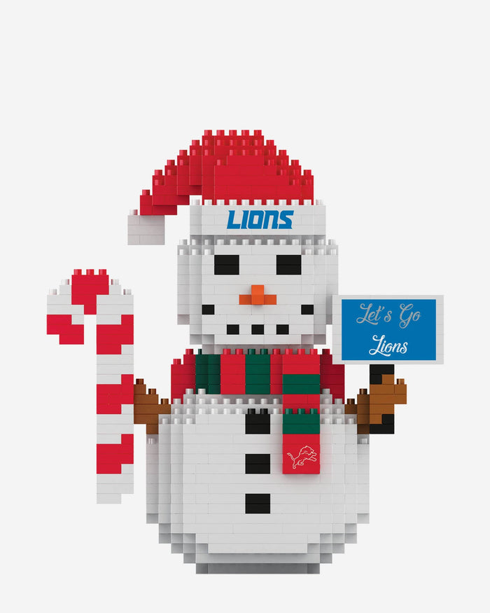 Detroit Lions BRXLZ Snowman FOCO - FOCO.com