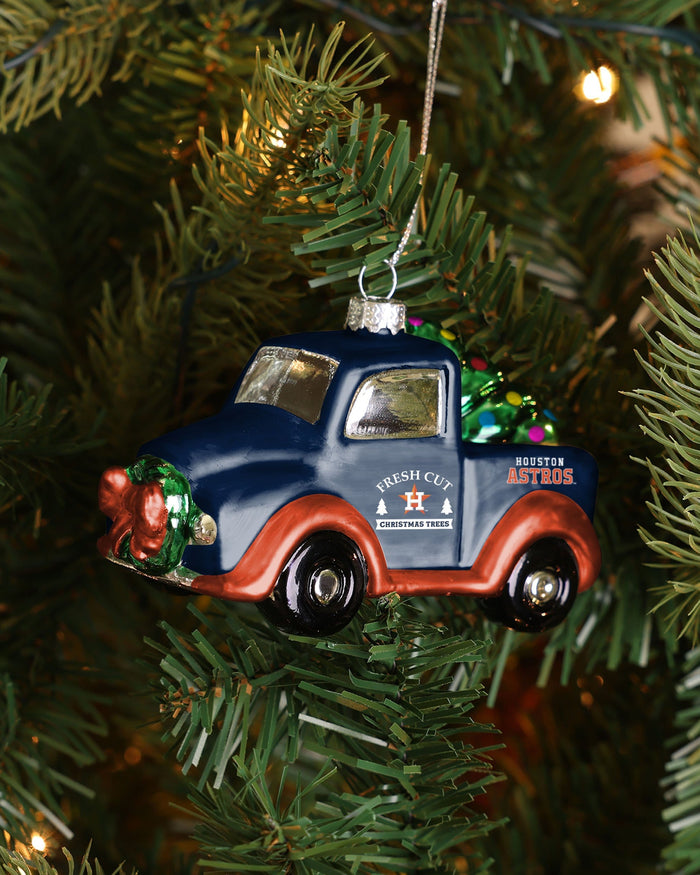 Houston Astros Blown Glass Truck Ornament FOCO - FOCO.com