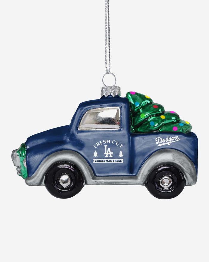 Los Angeles Dodgers Blown Glass Truck Ornament FOCO - FOCO.com