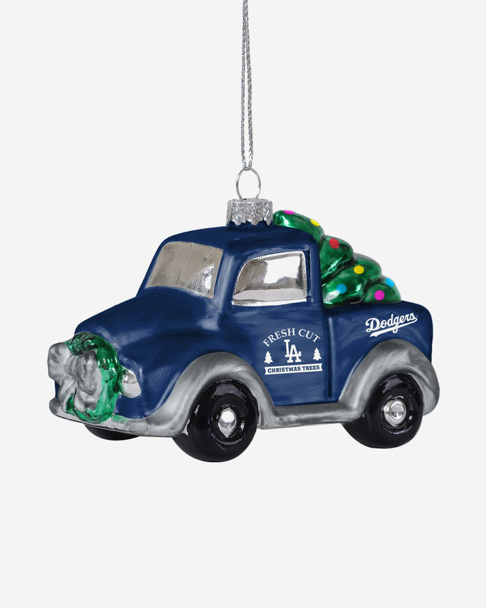 Los Angeles Dodgers Blown Glass Truck Ornament FOCO - FOCO.com