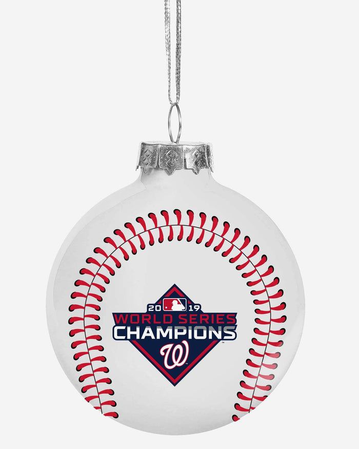 Washington Nationals 2019 World Series Champions Glass Ball Ornament FOCO - FOCO.com